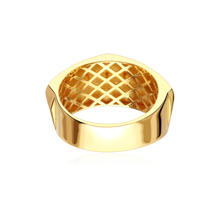 Anillo Oro 18k geométrico "Maiden"