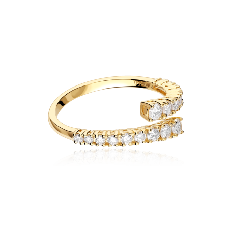 Anillo Oro 18k y diamantes 0.66cts "Cryza"