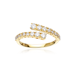 Anillo Oro 18k y diamantes 0.66cts "Cryza"