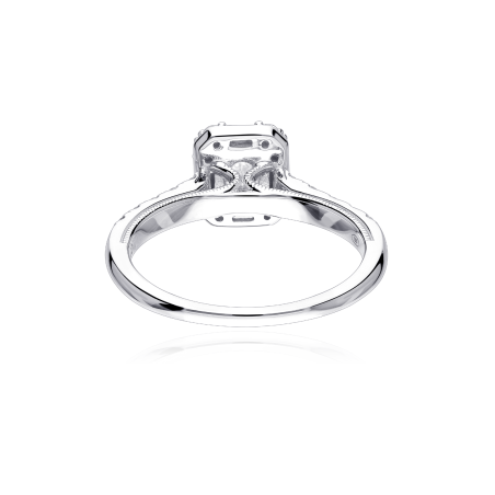 Anillo Oro Blanco y diamantes 1.04cts "Paradise"