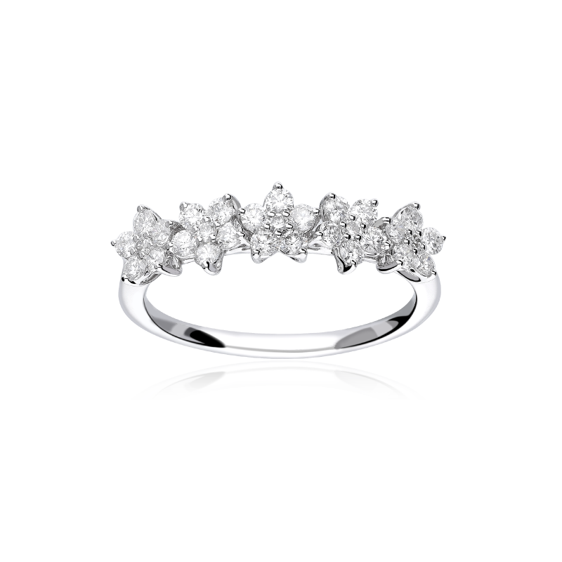 Anillo Oro 18k y diamantes 0.60cts "Odiane"