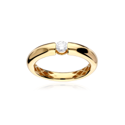 Anillo Oro 18k y diamante 0.20cts "Sirius"