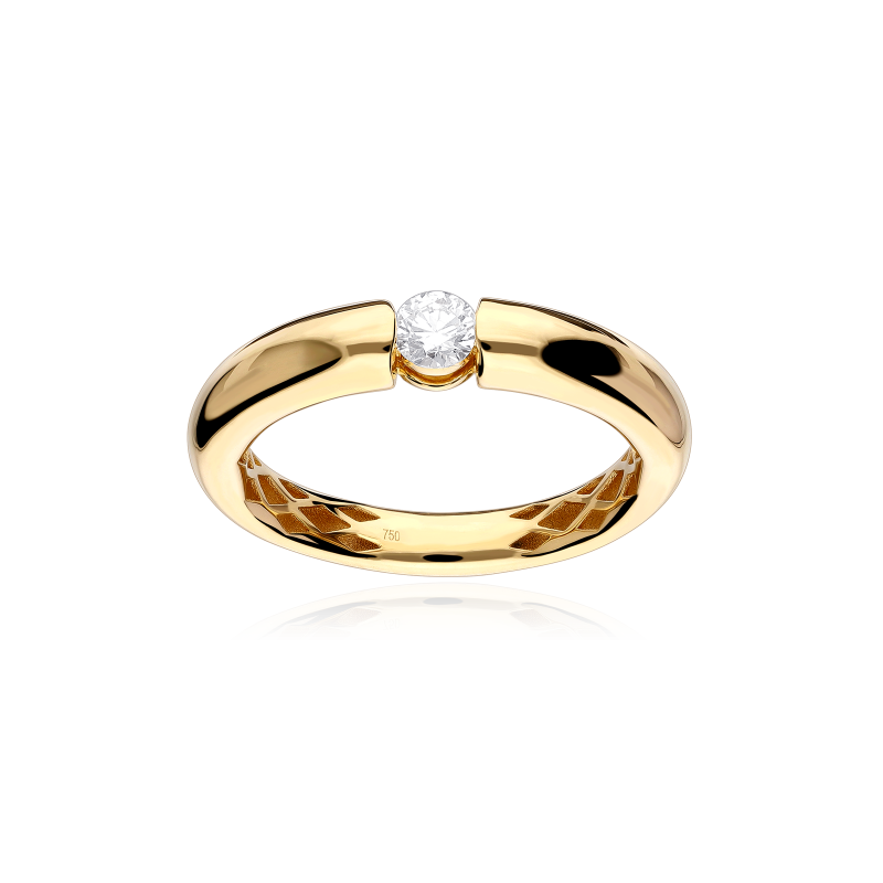 Anillo Oro 18k y diamante 0.20cts "Sirius"