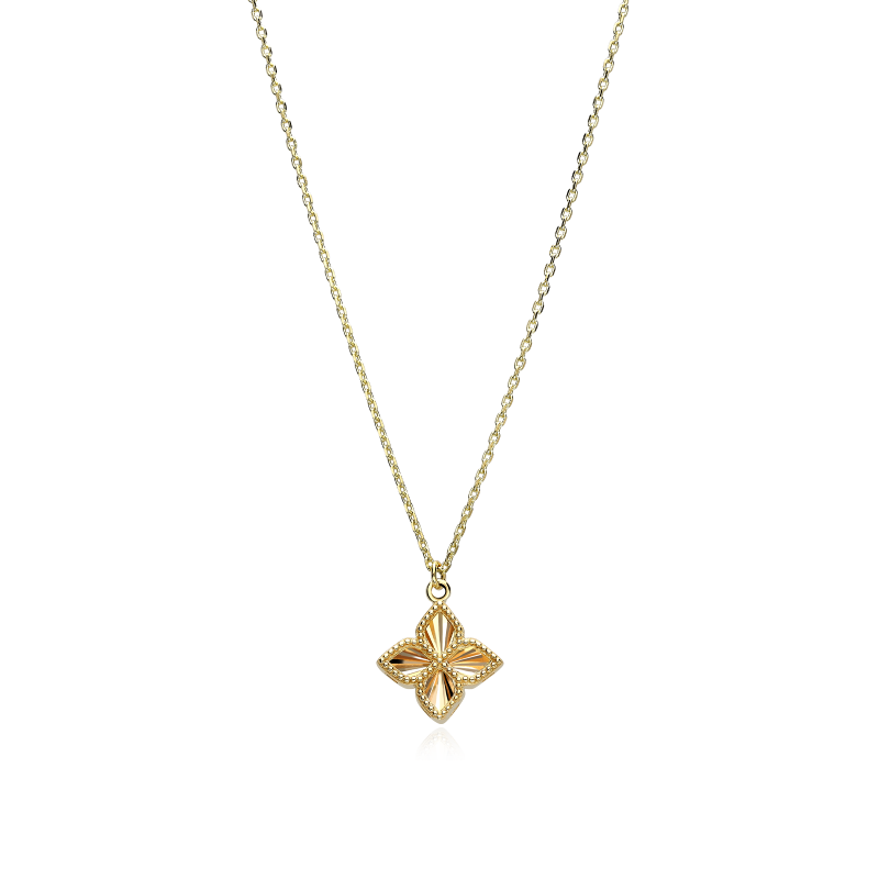 Gargantilla Oro 18k Circonitas "Clover"
