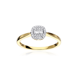 Anillo Oro 18k y diamantes 0.10cts "Nealing"
