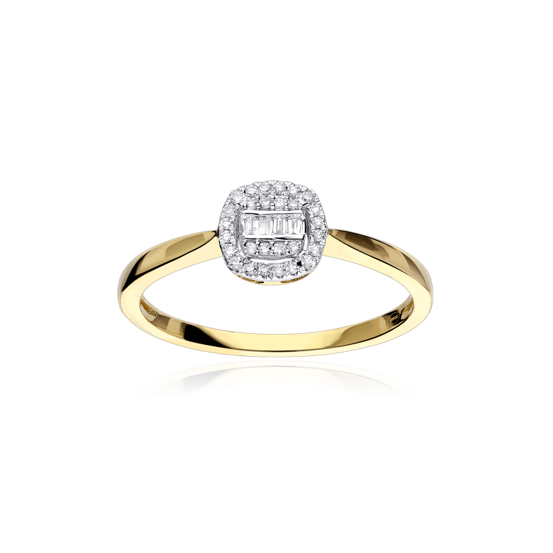 Anillo Oro 18k y diamantes 0.10cts "Nealing"