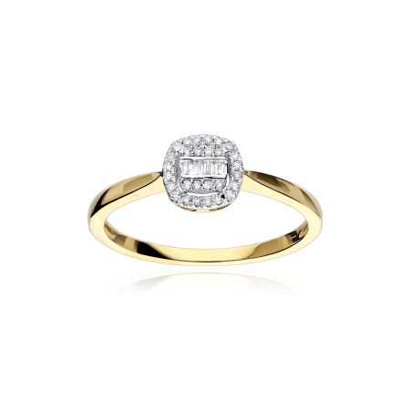 Anillo Oro 18k y diamantes 0.10cts "Nealing"