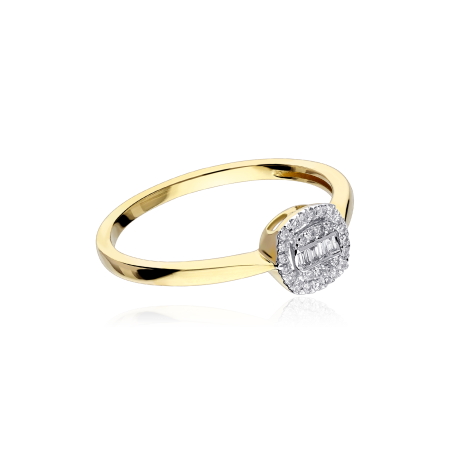 Anillo Oro 18k y diamantes 0.10cts "Nealing"