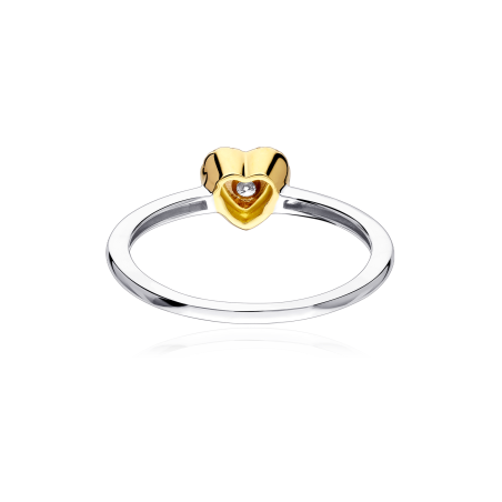 Anillo Oro 18k y diamantes 0.10cts "Promessa"