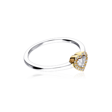 Anillo Oro 18k y diamantes 0.10cts "Promessa"