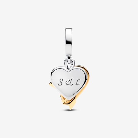 Charm Pandora Corazón Grabable y Flecha 763622C01
