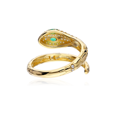Anillo Oro 18k y circonitas "Malfoy"
