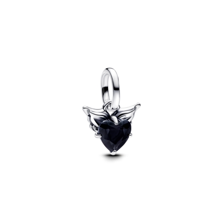 Charm Pandora ME Corazón Alado negro 793626C01