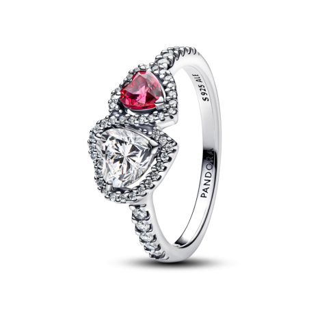 Anillo Pandora Halo Corazones 193662C01