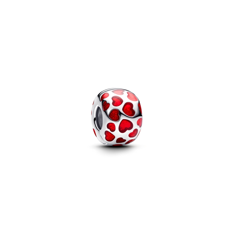 Charm Pandora Clip Redondo Corazones 793679C01 Charm Pandora Clip Redondo Corazones 793679C01