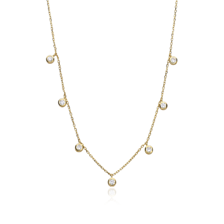 Gargantilla Oro 18k y circonitas "Selena"