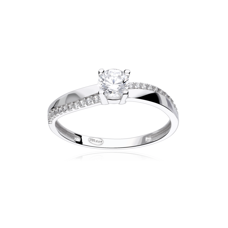 Anillo Oro 18k y circonitas "Madison"