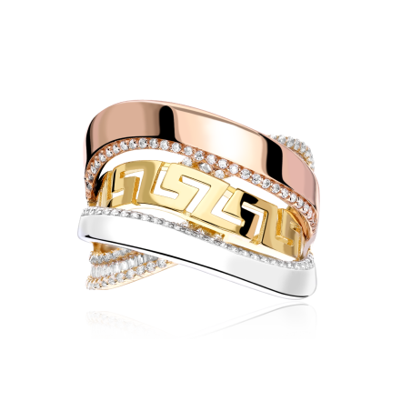 Anillo Oro 18k y circonitas "Eros"
