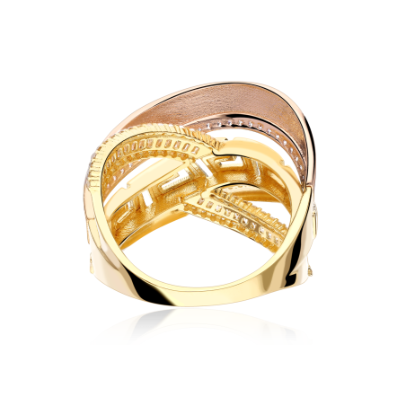 Anillo Oro 18k y circonitas "Eros"