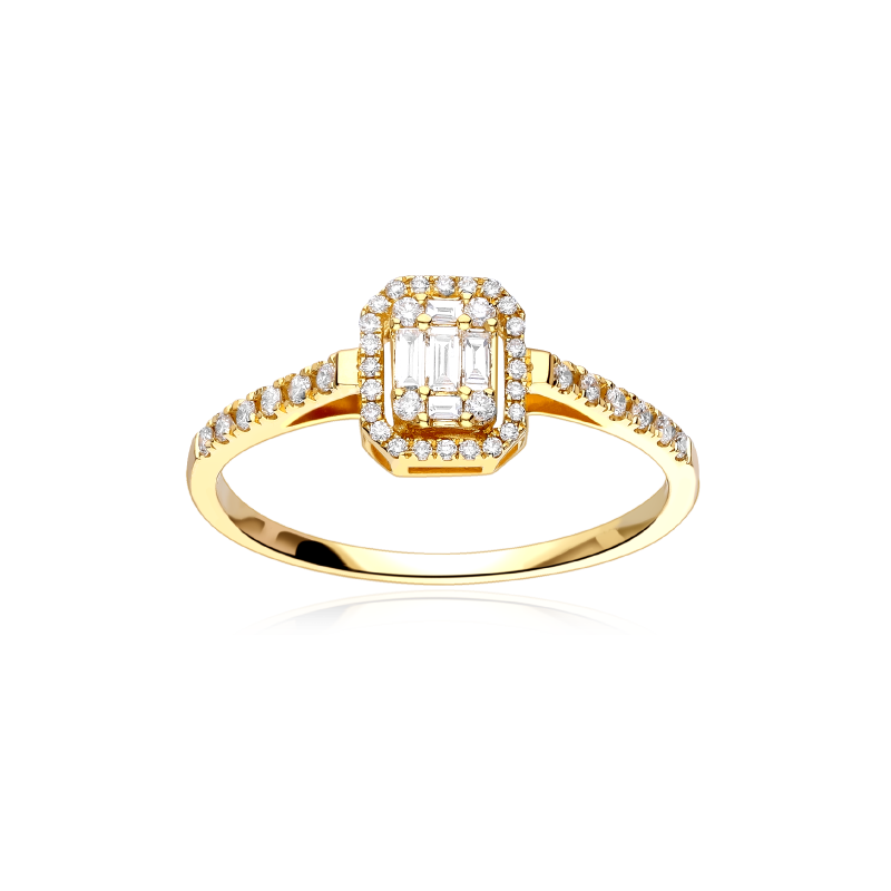 Anillo Oro 18k y diamantes 0.35cts "Adelia"