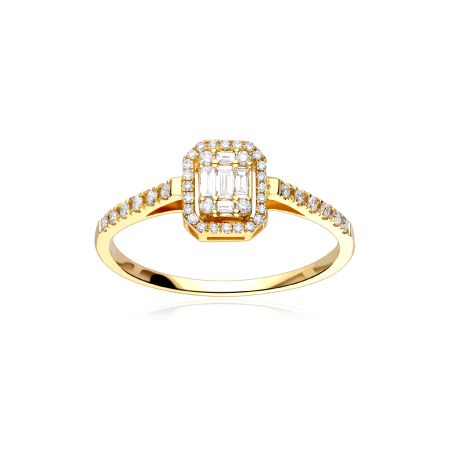 Anillo Oro 18k y diamantes 0.35cts "Adelia"