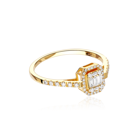 Anillo Oro 18k y diamantes 0.35cts "Adelia"