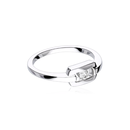 Anillo Oro 18k y diamantes 0.103cts "Óvedo"