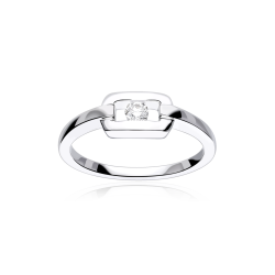 Anillo Oro 18k y diamantes 0.103cts "Óvedo"