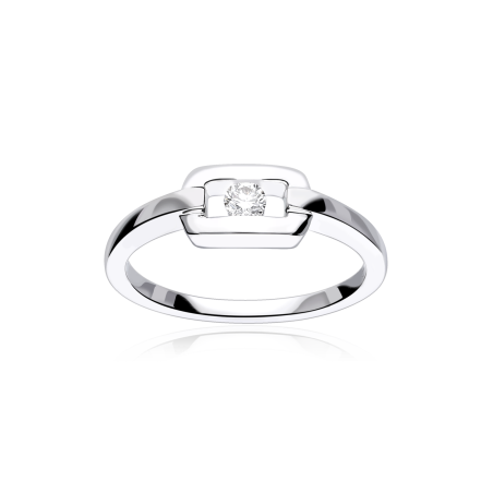 Anillo Oro 18k y diamantes 0.103cts "Óvedo"