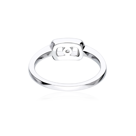Anillo Oro 18k y diamantes 0.103cts "Óvedo"