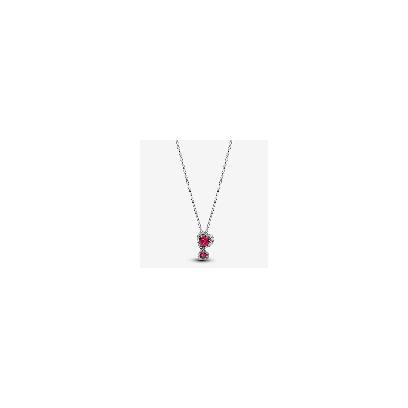 Collar Pandora Halo Rojo Corazones 393658C01 Collar Pandora Halo Rojo Corazones 393658C01