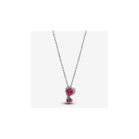 Collar Pandora Halo Rojo Corazones 393658C01