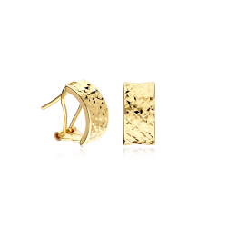 Pendientes Oro 18k tallado "Pruma"