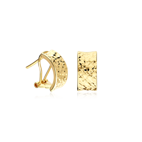 Pendientes Oro 18k tallado "Pruma"