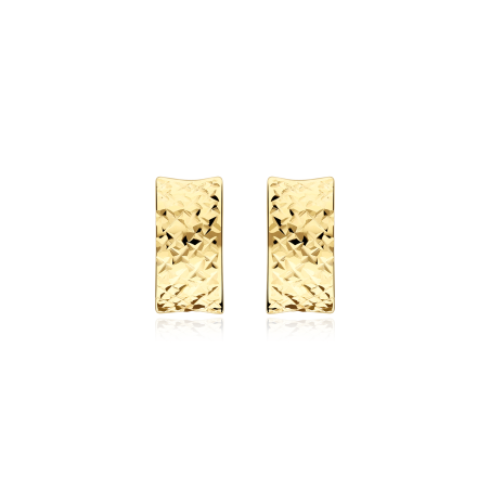 Pendientes Oro 18k tallado "Pruma"