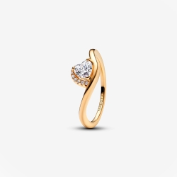 Anillo Pandora Shine Corazón Ondulado 163660C01