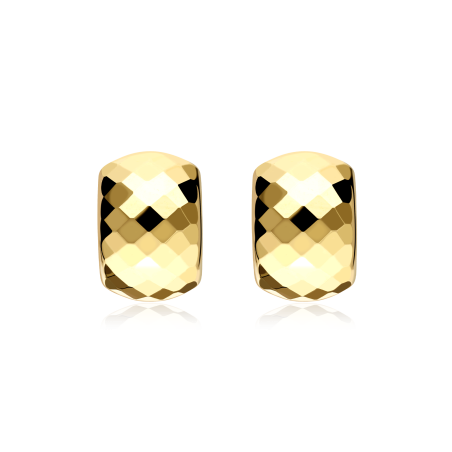 Pendientes Oro 18k facetados "Mirall"