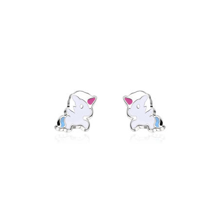 Pendientes plata primera ley "Mi unicornio encantador"