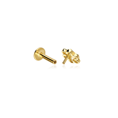 Pendiente piercing Oro 18k y circonitas "Primavera"