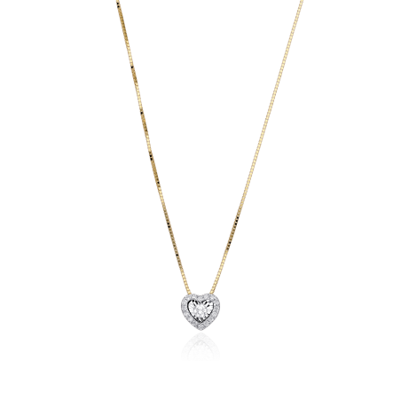 Gargantilla Oro 18k y diamantes 0.103cts "Mirare"