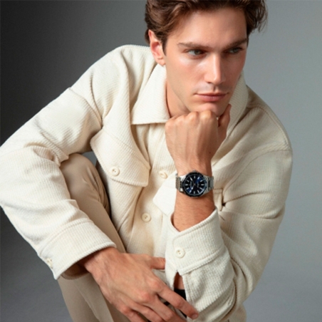 Reloj Mark Maddox Hombre de Acero Esfera Azul HM1016-36