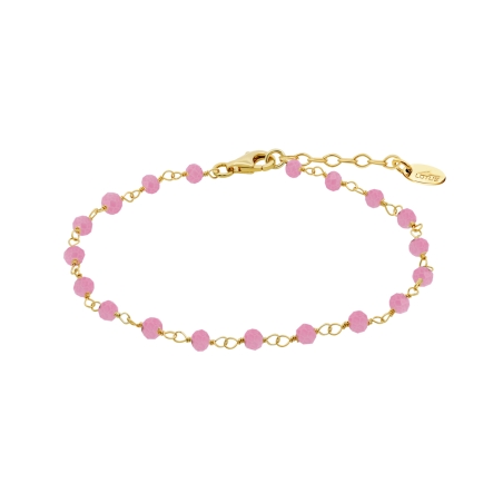 Pulsera Lotus Silver y bolas rosas LP3770-2/1