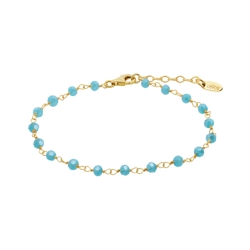 Pulsera Lotus Silver y bolas azul LP3768-2/1