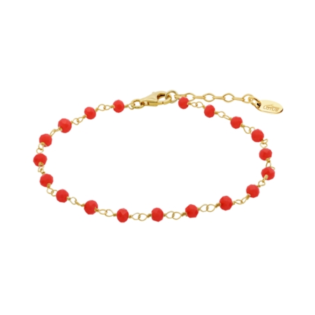 Pulsera Lotus Silver y bolas naranja LP3769-2/1