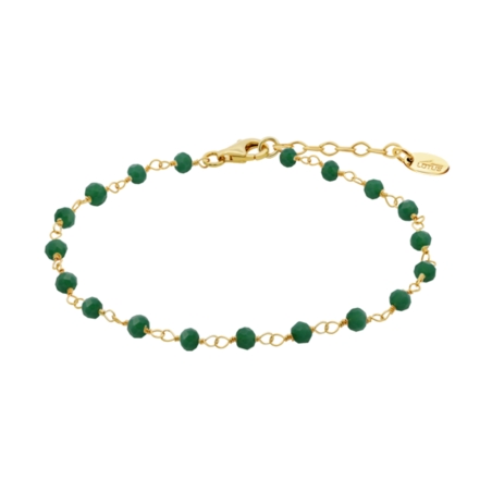 Pulsera Lotus Silver y bolas verde LP3767-2/1