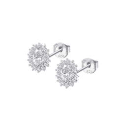 Pendientes Lotus Silver Plata y circonitas LP3459-4/2