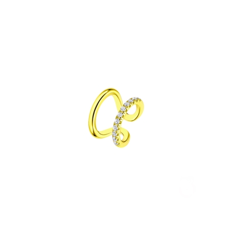 Pendiente Lotus Silver Plata y circonitas LP3351-9/2