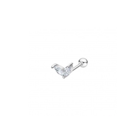 Pendiente Lotus Silver Plata y circonitas LP3374-9/1