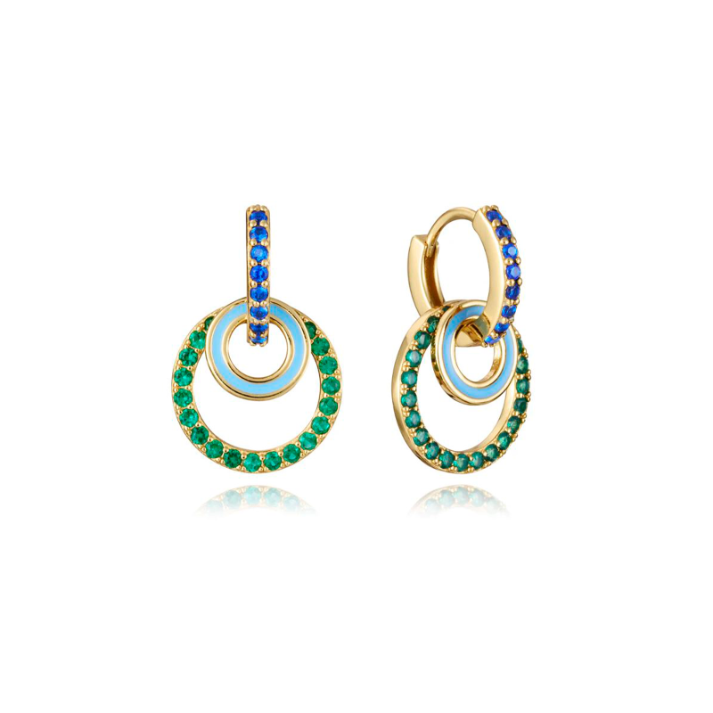 Pendientes Viceroy Mujer Baño Oro y Circonitas 13195E100-99