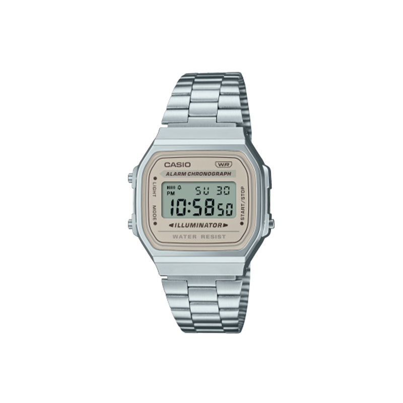 Reloj Casio Iconic Unisex Esfera Marrón A168WA-8AYES